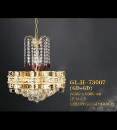 Lampu Hias Gantung Kristal GLH-73007 W380 GD+GD